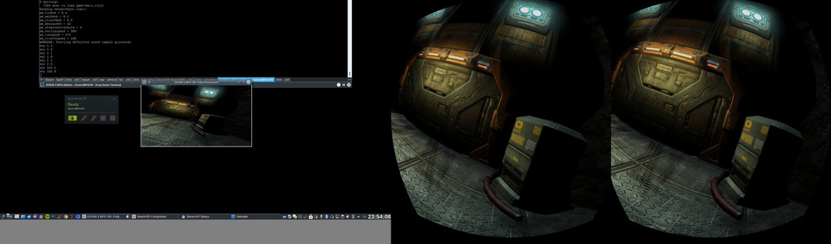 haagch42's tweet image. Doom 3 BFG Fully Possessed VR running on #SteamVR using #OpenHMD drivers using my new SteamVR-OpenHMD plugin github.com/ChristophHaag/…