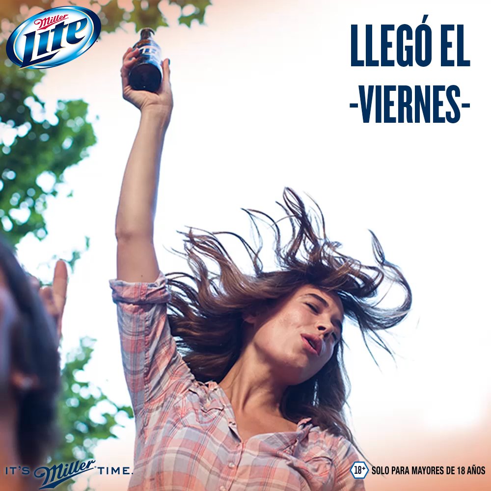 Celebra el fin de una larga semana junto a la cerveza con más sabor y menos calorías #ItsMillerTime