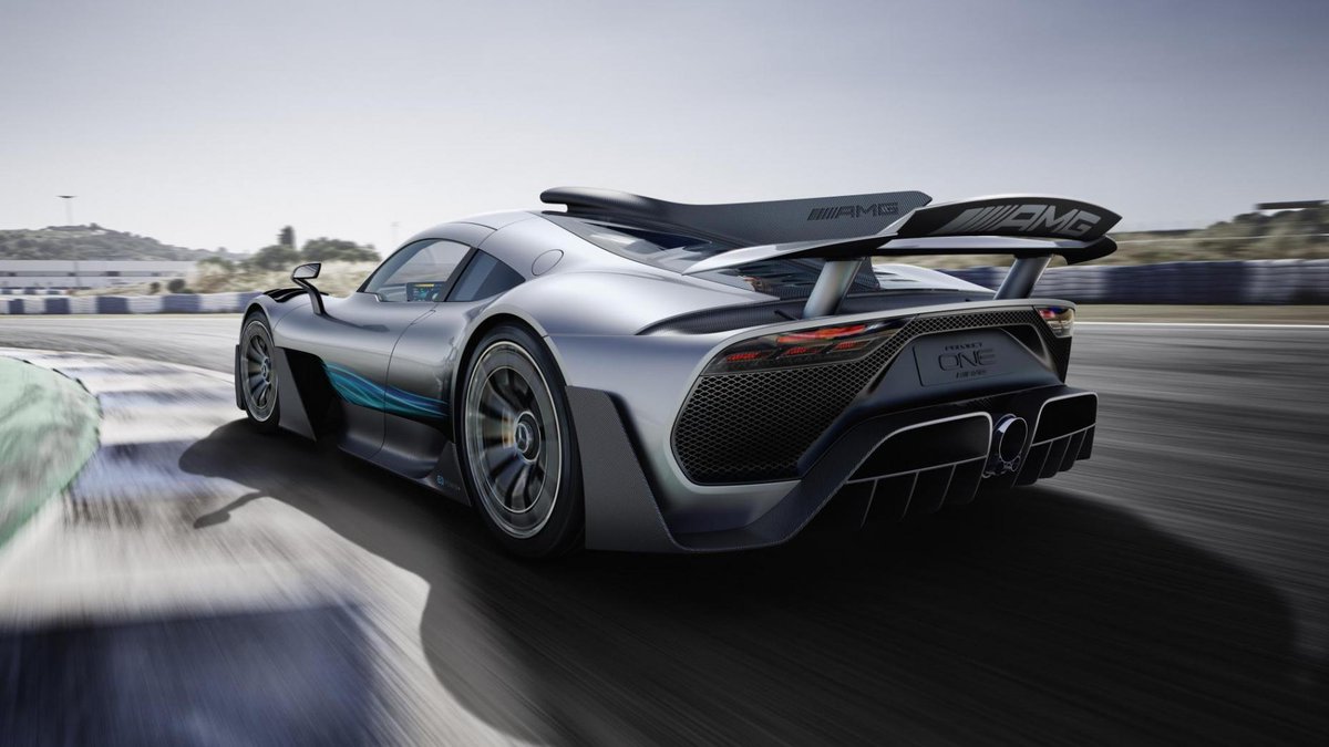 BBC_TopGear's tweet photo. AMG's Project One uses Lewis Hamilton’s V6. Here are five more F1-engined road cars. Sort of >> https://t.co/PROQEe9B4o https://t.co/NUkQPvOTuD