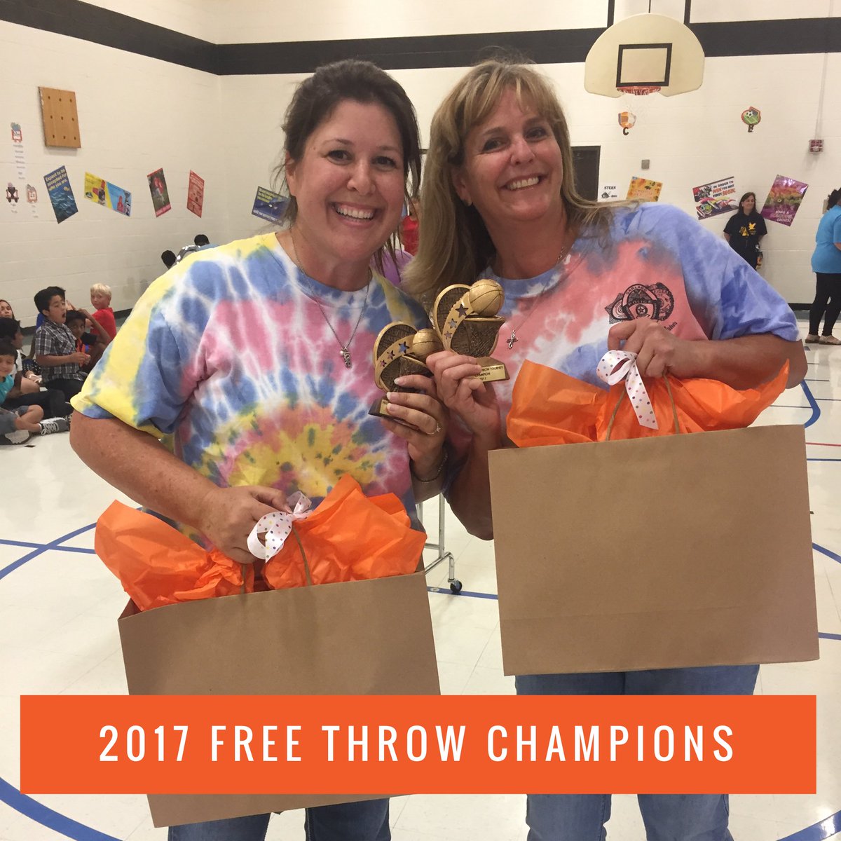 Hillside_Eagles's tweet photo. Mrs. Evertson and Ms. Rodriguez, team Awesomeness, are your 2017 PTA Free Throw Champions! 🏀🏀 https://t.co/DyfNj2VXTn