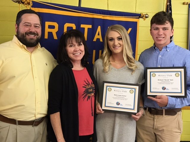 CSDEagles_News's tweet image. Congratulations to Katie Lynn Carter and Richard "Kersh" Hall for becoming Jr. Rotarians of the Crossett Rotary Club!