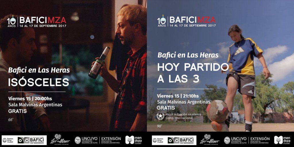 Hoy Cine y Diversidad en <a href="/lasherasmza/">Municipalidad de Las Heras</a> 🎬🏳️‍🌈 con #Isosceles de @MatiasMarmorato y #HoyPartidoAlasTres de Clarisa Navas 💖✨