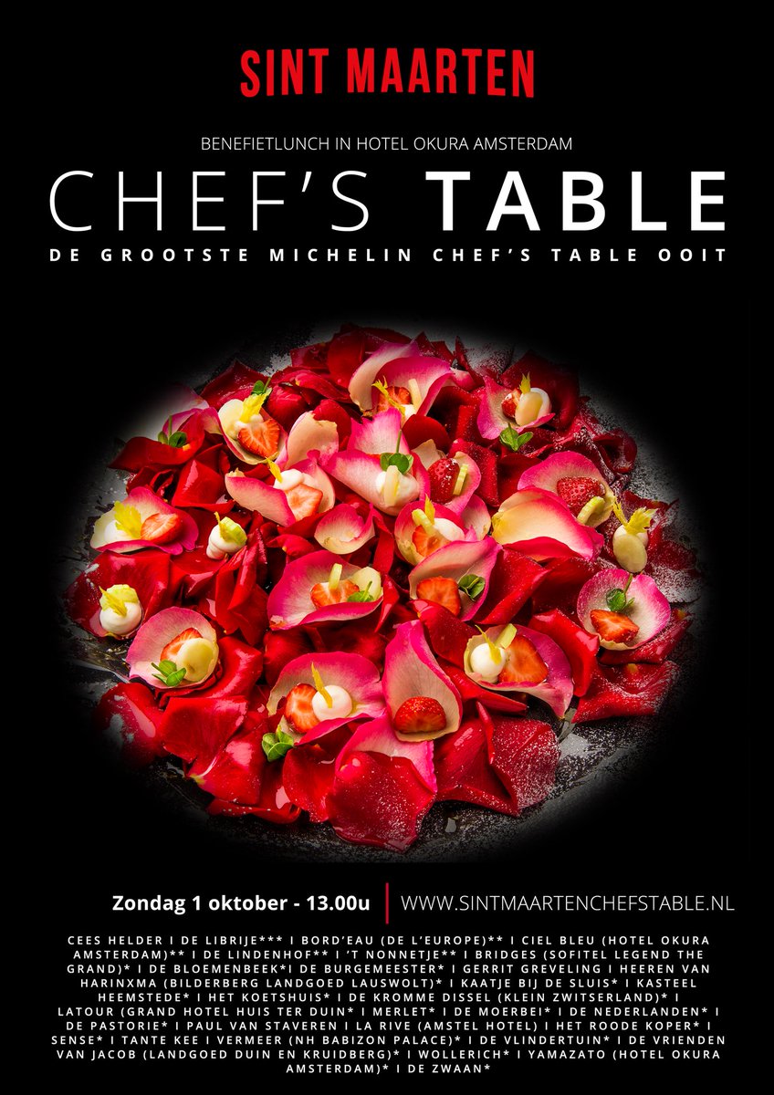 when ideas become reality
30 #topchefs 300 guests #SintMaarten #StMaarten #chefstable #michelin #RodeKruis Book now:
sintmaartenchefstable.nl