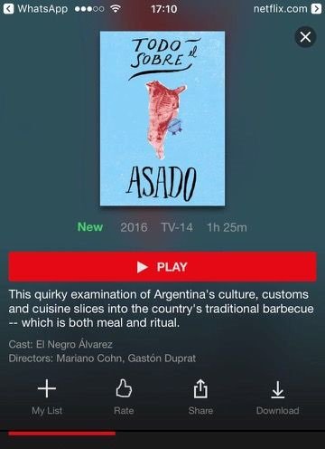 <a href="/Asadofilm/">Todo sobre el asado</a> ya se encuentra disponible en <a href="/netflix/">Netflix</a> en mas de 70 paises ! 
El próximo año llegará a <a href="/NetflixLAT/">Netflix Latinoamérica</a> 
#Todosobreelasado #Netflix