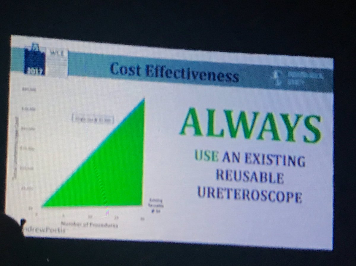 UrologoEdgar's tweet photo. @AndrewPortis reusable vs Singke Use debate very important how many cases do you perform by year ??? 
#wce17 
2/2 https://t.co/YJhn5EIzYO