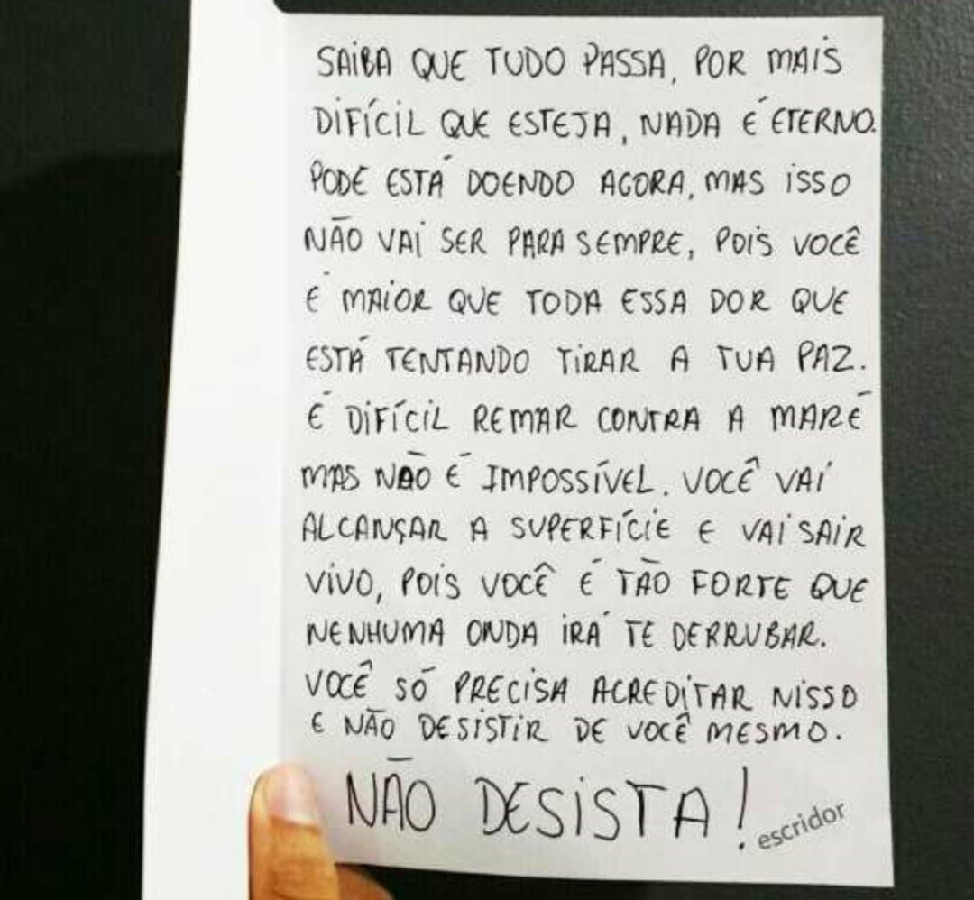 Sempre bom refletir..