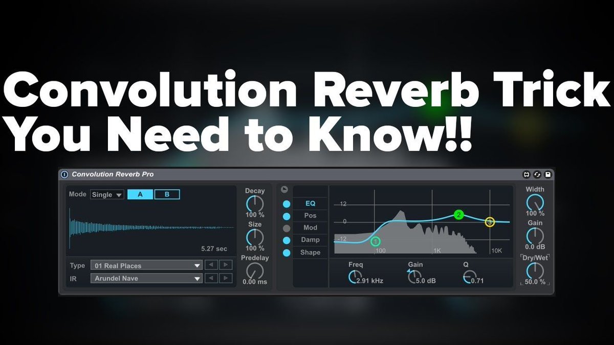 blackghostaudio's tweet image. Incredible Convolution Reverb Trick You Need to Know! [Tutorial] buff.ly/2xAqKMV #convolutionreverb #reverb