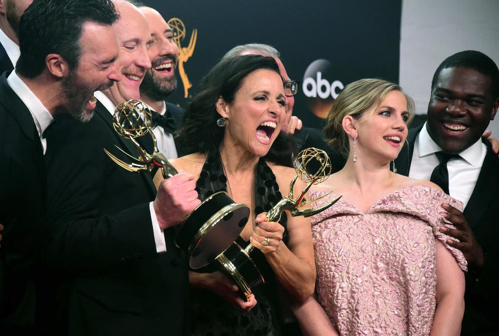tvpack's tweet image. The Best Celebrity Emmy Win Reactions By TVPack