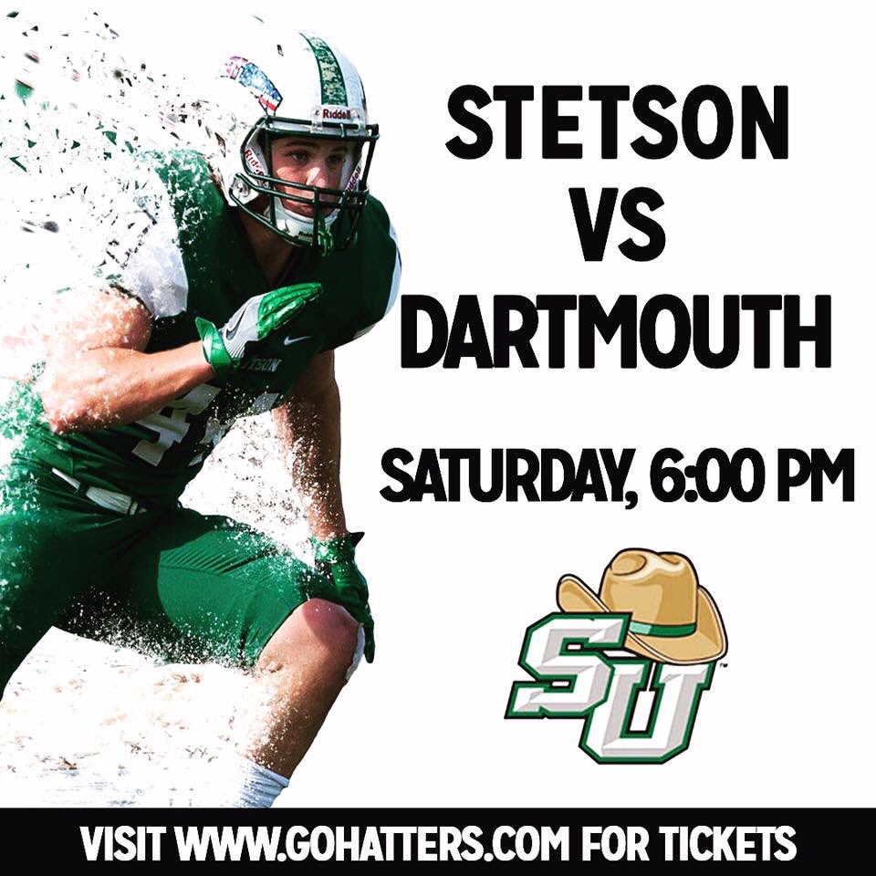 joannajpayette's tweet photo. Everyone is a Hatter on Saturday #SELLOUTSpec‼️ Support @StetsonFootball #WeAreAll37 💚 Fill the stadium with love for this resilient team! https://t.co/QMSBe4bZTI
