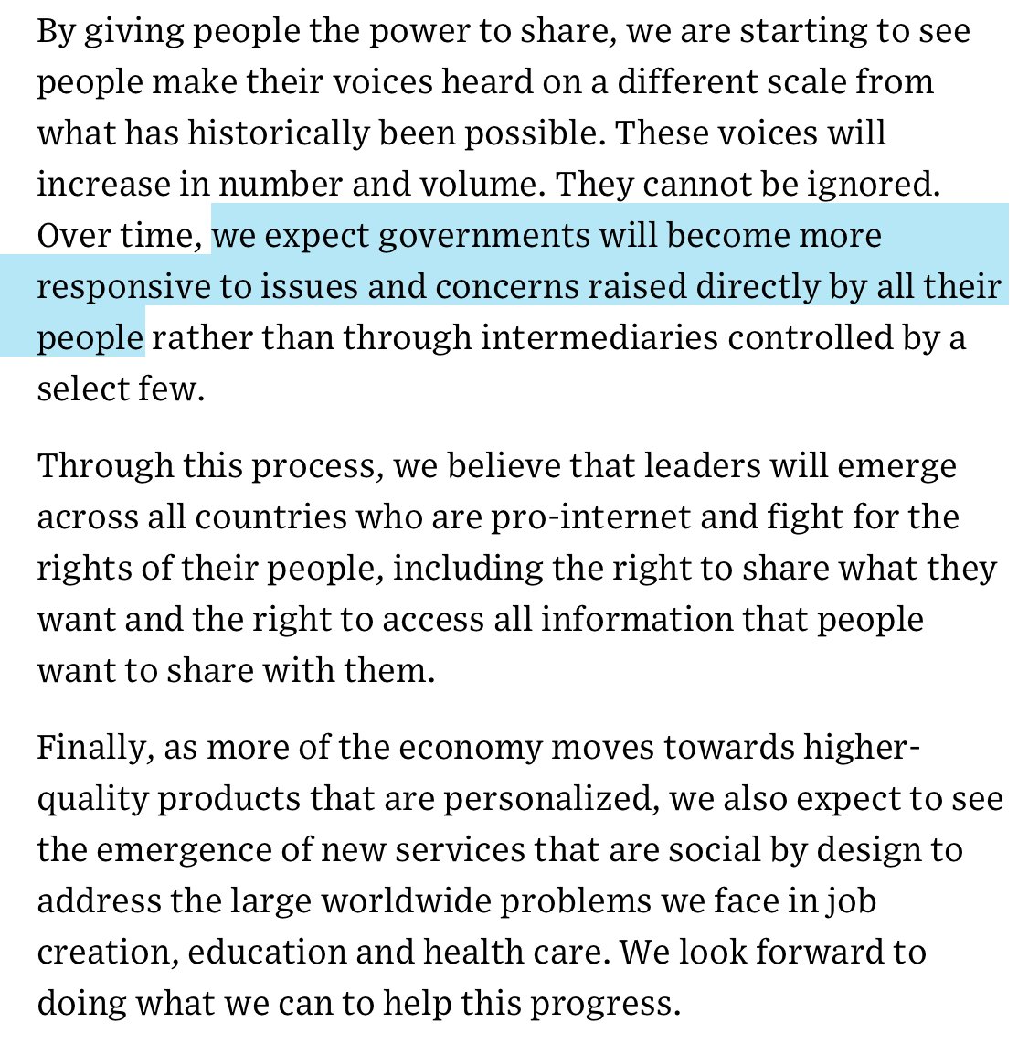 But, you're thinking, "that's 5 years apart, and Zuck was talking about coding, not government." Oh, really...?