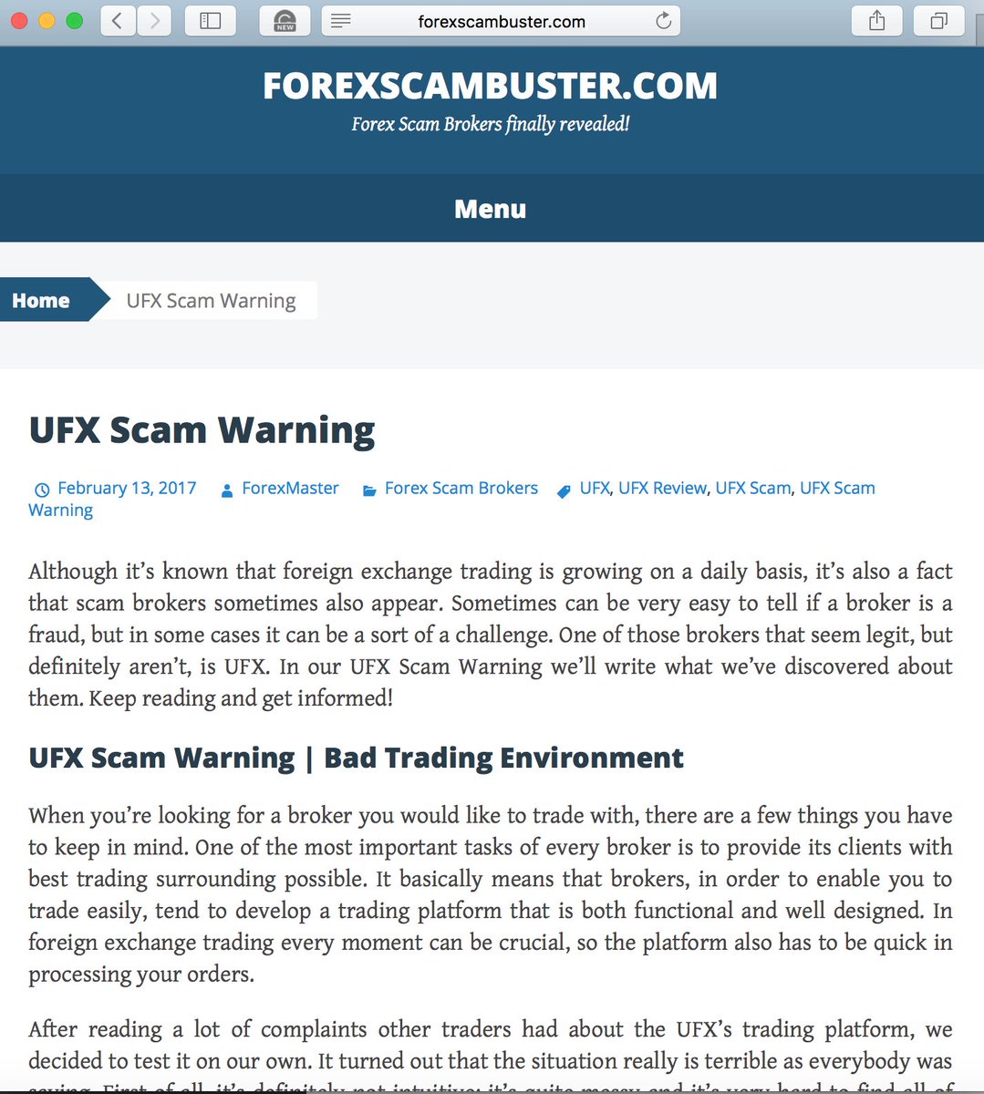 Ufx Trading Scam - System Forex Moving Average