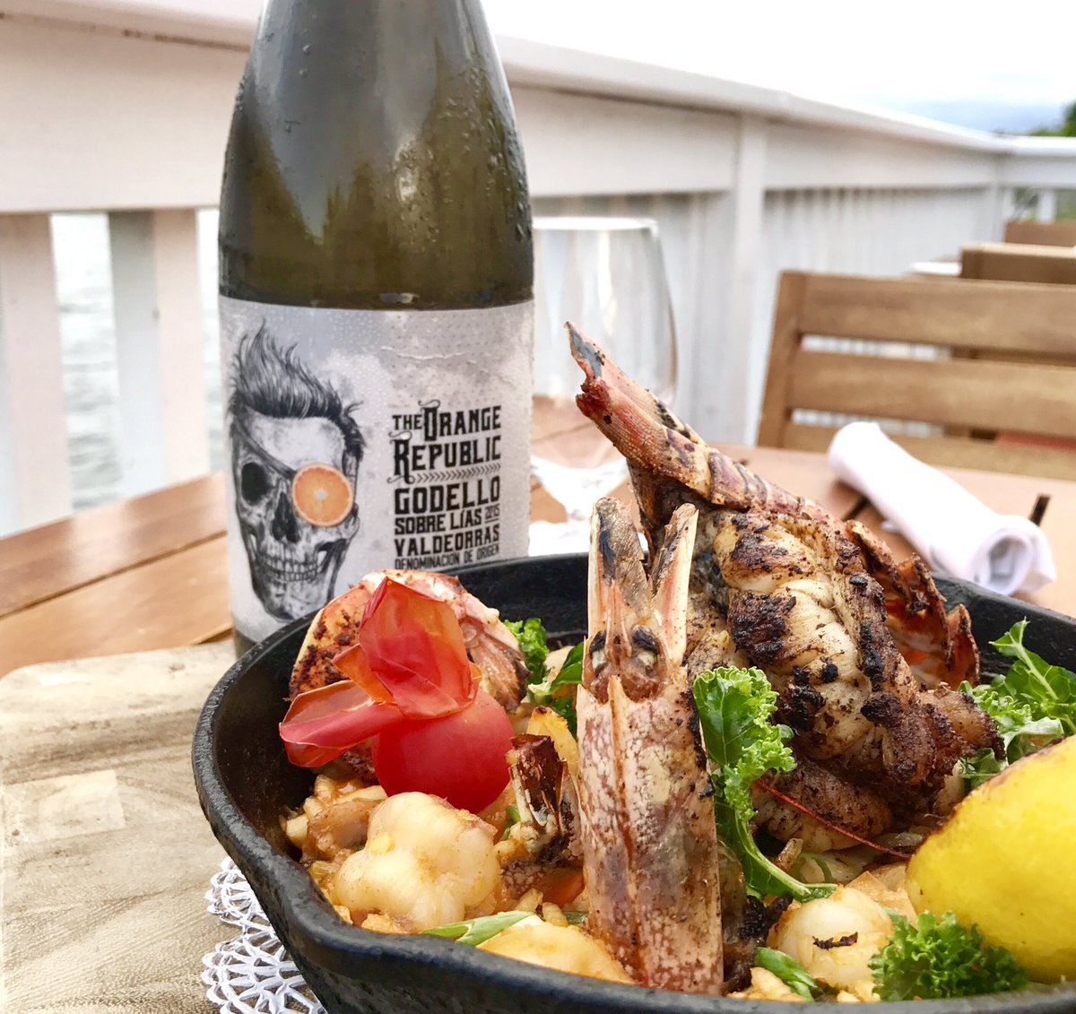 #seafoodpaella paired with Orange Republic #godella #sublime #weekendgoals #foodporn #caymanfoodies