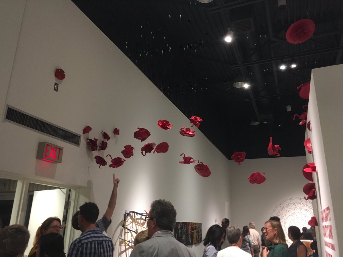 concordia_craft's tweet photo. Reception at @ArtGallBurl #CraftBiennial #CanadianCraft https://t.co/DQmtD9w0Ya