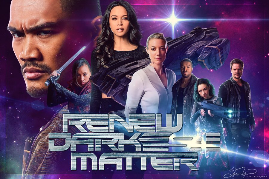 rpatch's tweet image. I don't always Tweet, but when I do, I tell @netflix to #LightTheRaza and renew Dark Matter for 2 or more seasons! Light it up, my friends!
