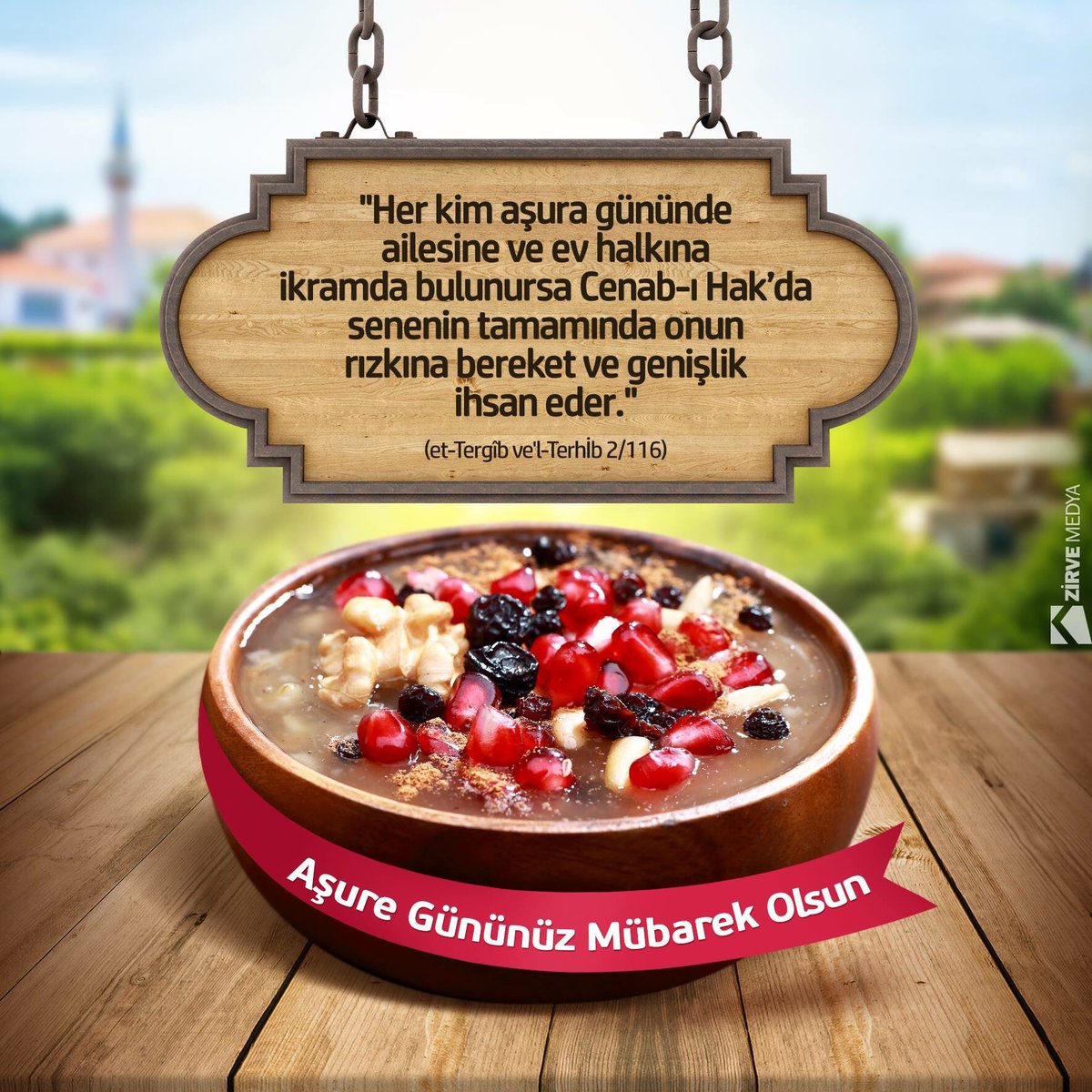 Aşure Gününüz Mübarek Olsun.
zirvemedya.com