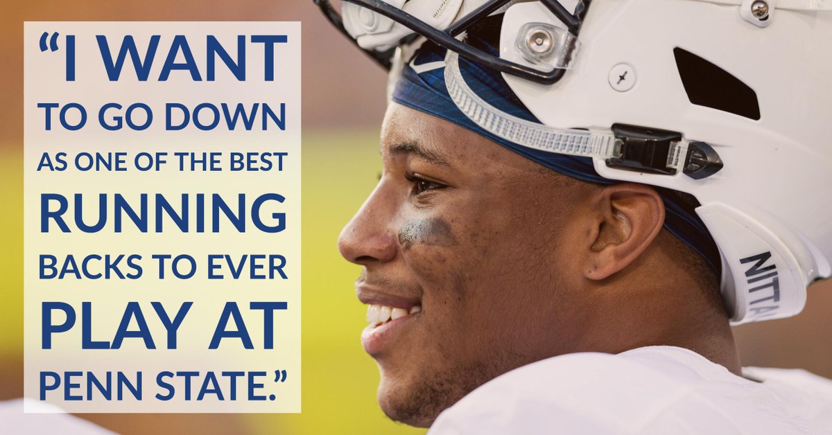 psufootball's tweet photo. Saquon Barkley said he wants to be "one of the best RBs ever to play at Penn State," on his @CollegeGameDay segment. Is he already there? https://t.co/3qvZC9mKdl