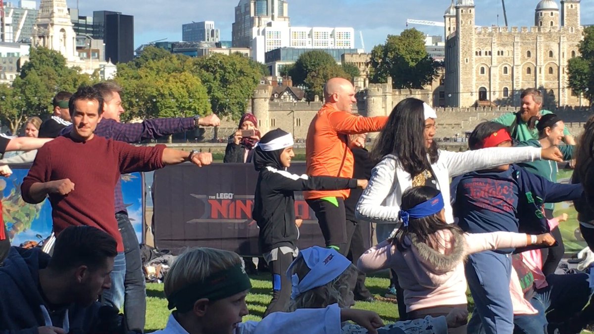 Jacintaz3's tweet photo. We LOVED the #LEGONINJAGOMovie and the #Spinjitsu class with @jadejonestkd and @dickndom @WarnerBrosUK In cinemas on 15 Oct. Go watch it. https://t.co/ULW1c78nRz