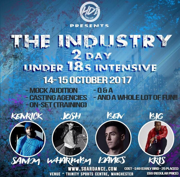 HDI_DanceCamp's tweet photo. 2 weeks till this ~ @KenrickH2o @JoshWharmby @BigKrisFlawless &amp; Ben Davies #hdi2017 #theindustry #dance https://t.co/gINfvz5oYP