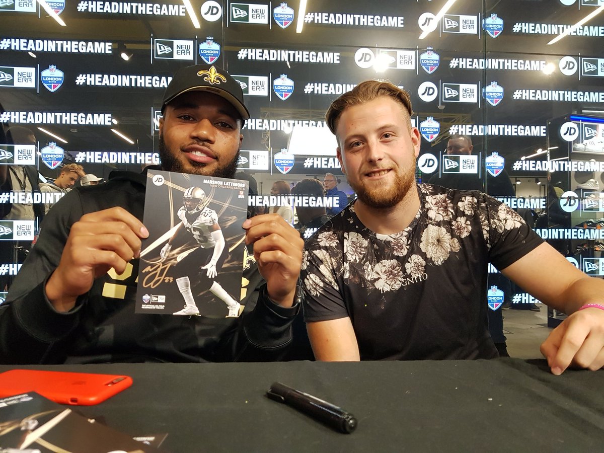 El Presidente has stepped up the recruitment drive during Freshers Week! Marshon Lattimore in a red jersey for the Bulls?