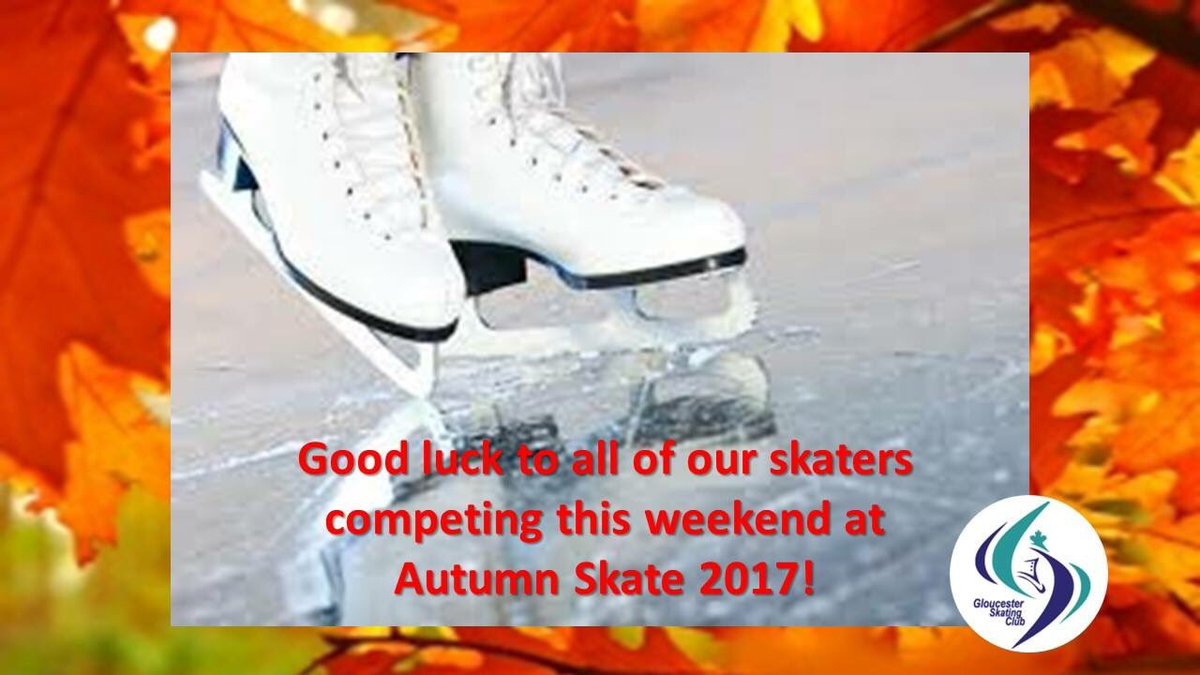 GSCSkaters's tweet photo. Good luck to all #GSCskaters competing at #AutumnSkate in Nepean this weekend!
Tweet your pics, tag us for a RT and tell us how you did! https://t.co/tquvoCxVGk