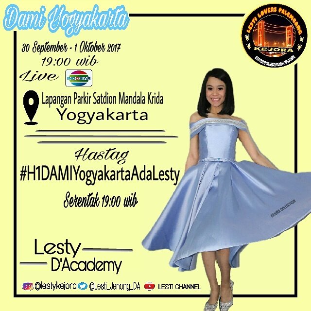 Bismillah yuk kita ramaikan HT kita lestilovers <a href="/Lesti_Jenong_DA/">Lestykejora</a> @IndosiarID  #H1DAMIYogyakartaAdaLesty