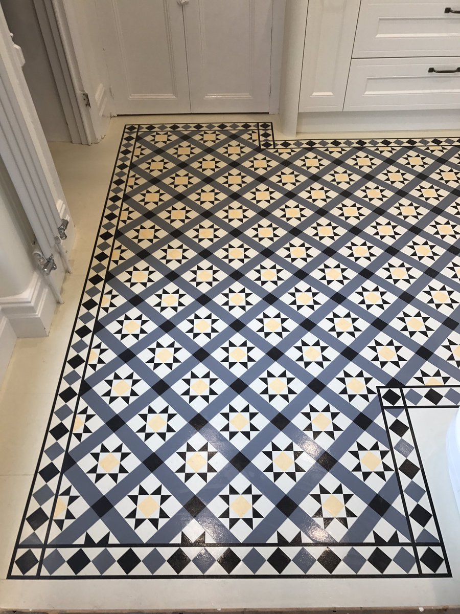 NBF_LTD's tweet photo. Stunning bespoke kitchen flooring for a client on Burghley road Bristol. 
@jdebruynltd Marmoleum tiles. give this floor the wow factor. https://t.co/Om65C4uqiq