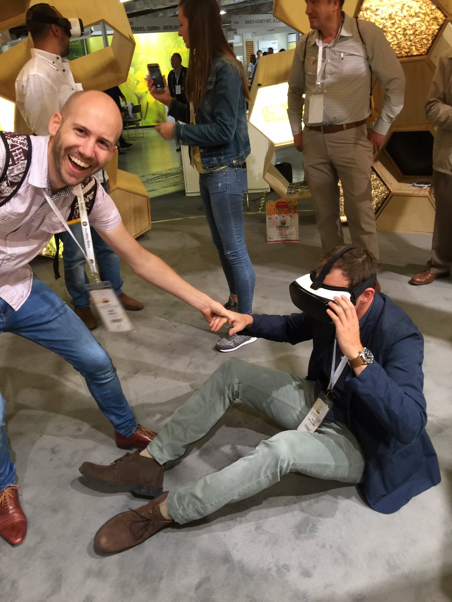 CalledKeeper's tweet photo. Tripping balls thanks to the #Slovenia bee display at #apimondia2017 #worldbeeday https://t.co/5bgs2NyiXs