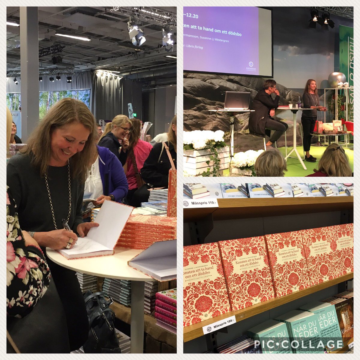 Bra dagar på Bokmässan.Kändes fin att prata på Hälsa- o Livsstilssenen. På söndag är jag i #librisförlag monter 1030 o 1200, hoppas vi ses!