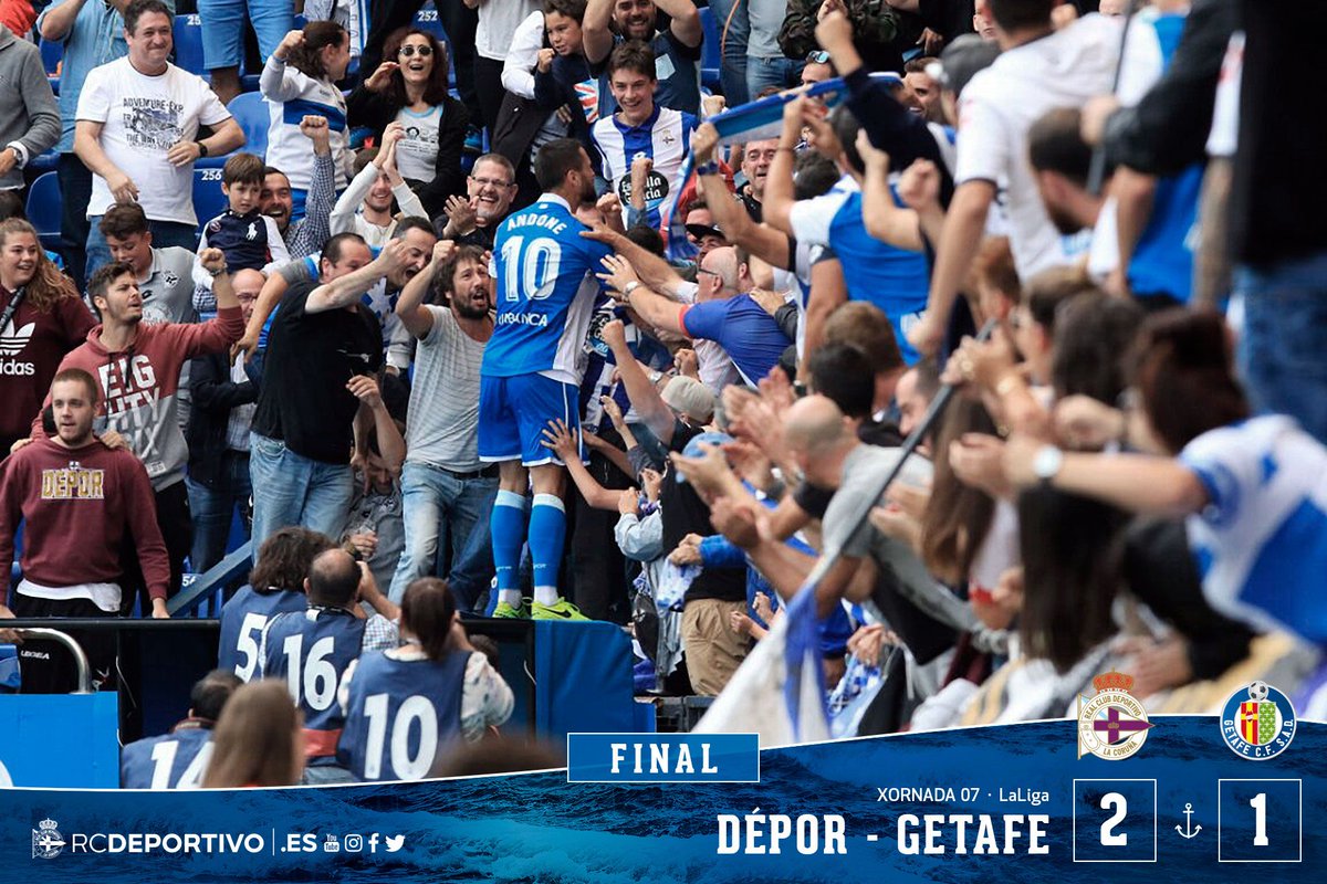 Sin palabras!! Importante victoria frente al Getafe que da algo de aire. Nuestro @FlorinAndone11 da la vuelta al partido con un gol en el 86