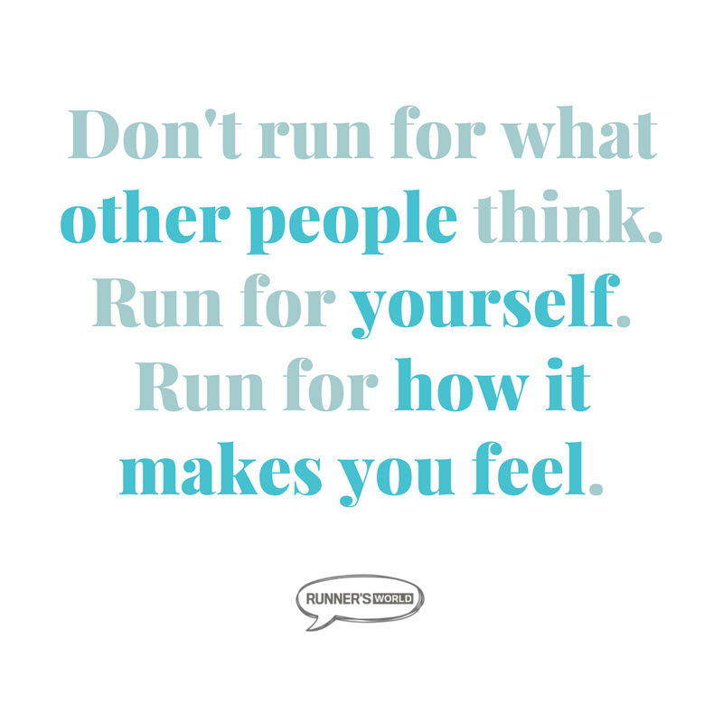 Forget everyone else. Do it for you.