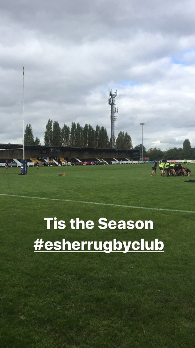 Stedders26's tweet photo. Good to be back at #esherrugbyclub https://t.co/PH3z3Hq22w
