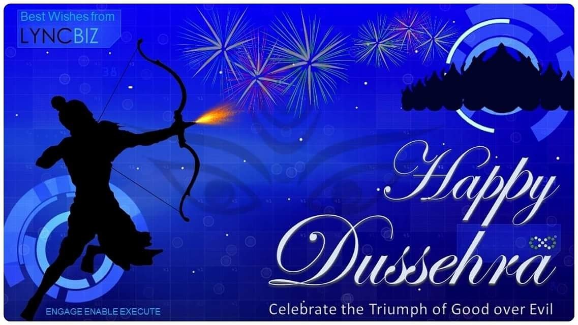 Lyncbiz's tweet photo. May this Dussehra #Engage you with New Hope #Enable Positive Energies & #Execute New Success Stories #HappyDussehra #Lyncans https://t.co/A32p1iD3aS