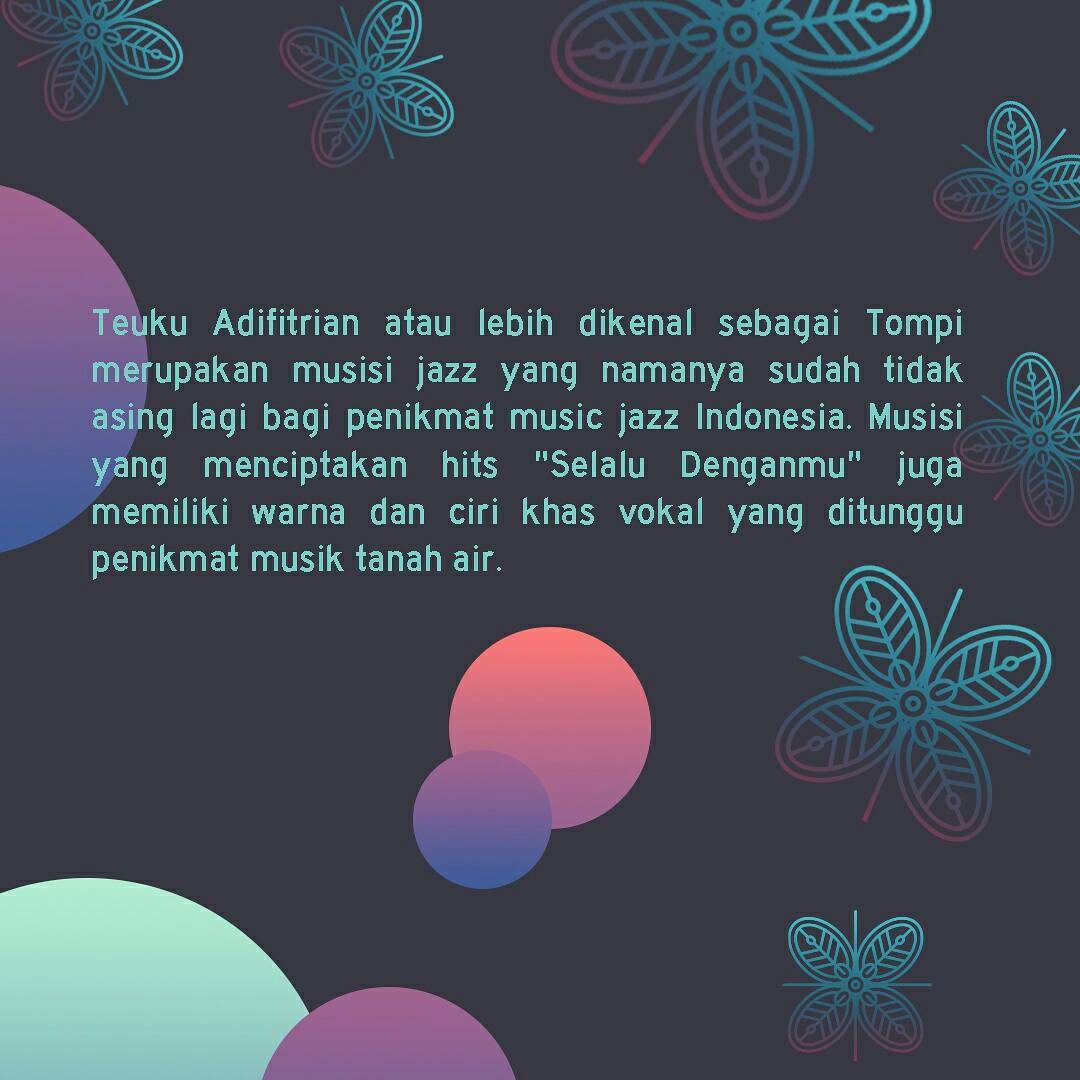 Official Lineup kelima kami!

Dikenal genrenya jazz dengan khasnya, <a href="/dr_tompi/">dr tompi spBP</a> akan memeriahkan Gonzaga Lustrum Festival!