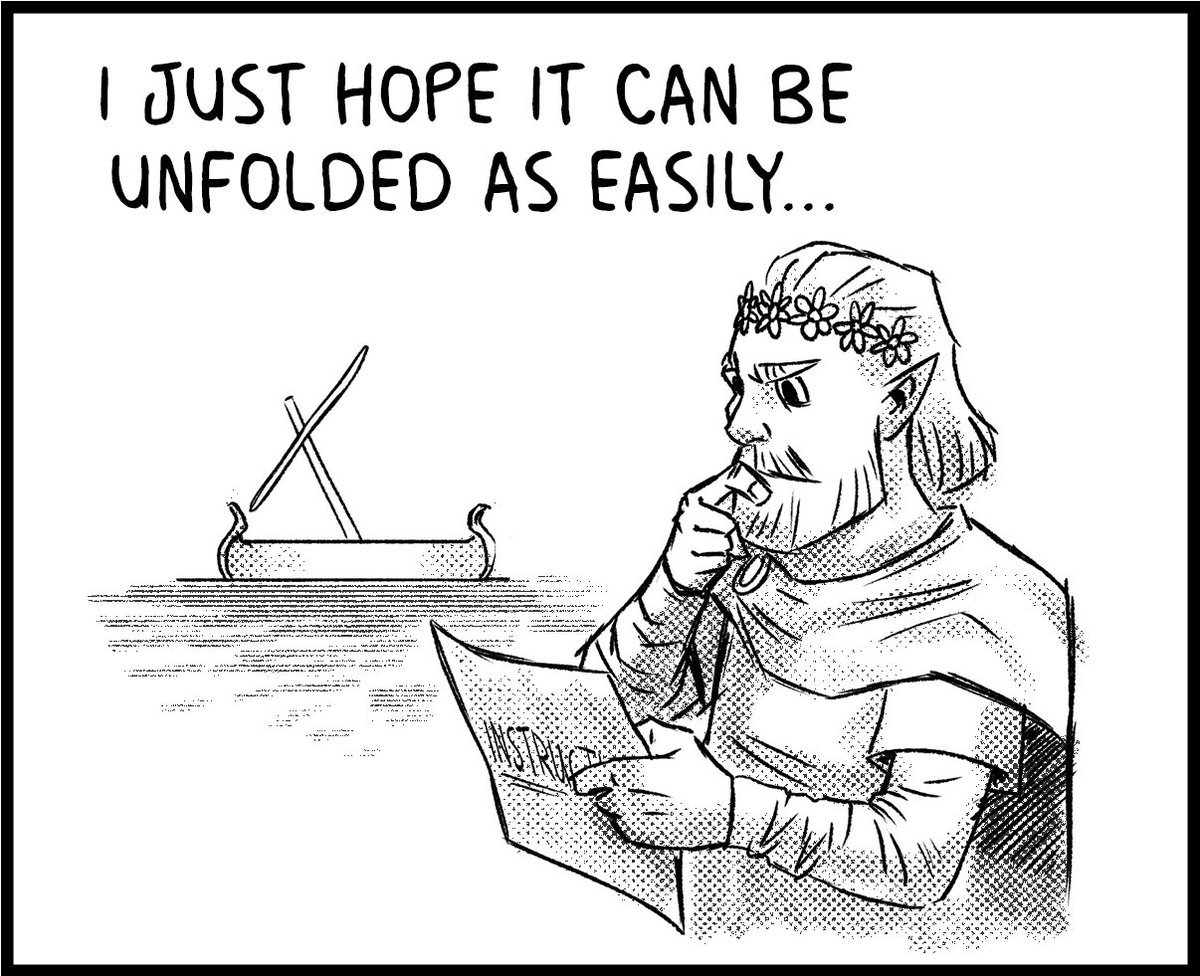 The_HeffaLump's tweet photo. Freyr's Magic Ship.
(And the woes of flat pack assemblage).
#illustration #comic #cartoon #norsemythology #vanir #frey #flatpackassembly https://t.co/rxYNOE2gLe