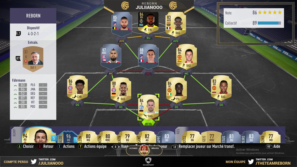 Juliiianoooo's tweet photo. Le Cap des 100V est atteint. #ModeGeek
L'équipe commence à prendre forme pour la semaine prochaine et vous les mecs ? #FIFA18 #FUTChampions https://t.co/bBgQ072zh0