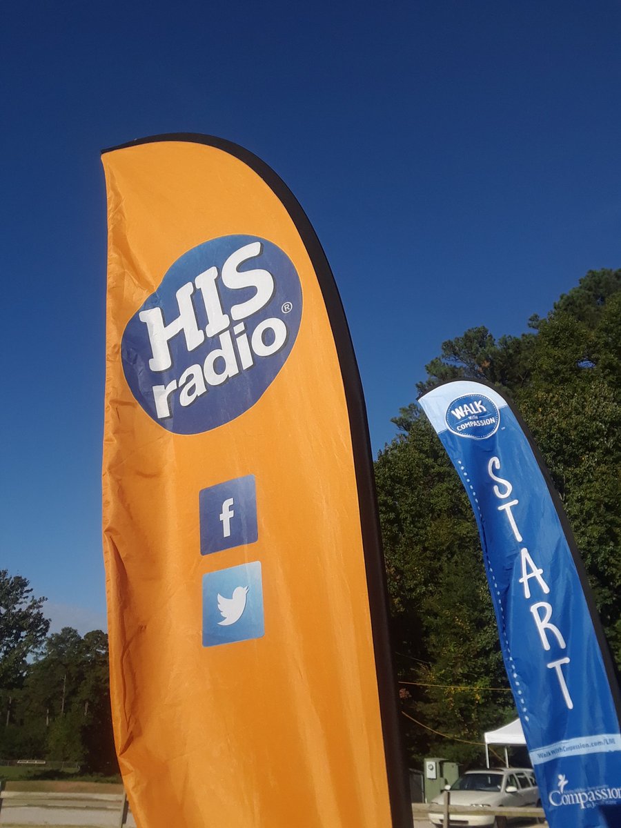 HISRadioRaleigh's tweet photo. Join us for #walkwithcompassion this morning at Wake Med Soccer Park in Cary! https://t.co/P0u51kxOTt