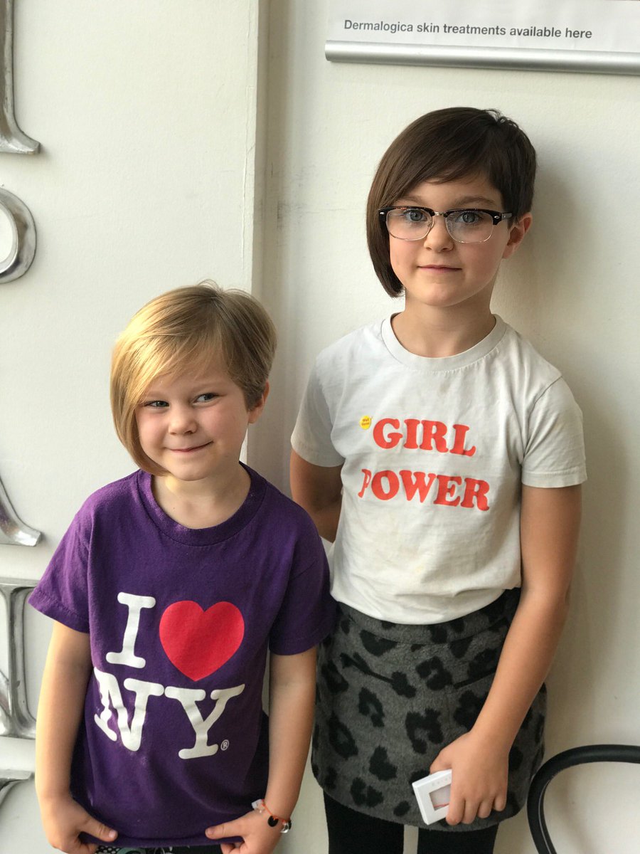 .
1st clients of the day..sister's requesting the same #haircut 💇💇

Cuteness overload don't cha ya all think?

#kayandkompany #n10 #kids 💖💖