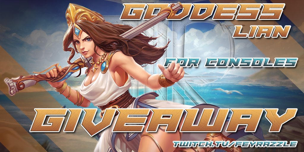 Giving away a Lian Goddess Skin for Consoles!

Ends on Friday October 6th!

gleam.io/N382B/fey-godd…