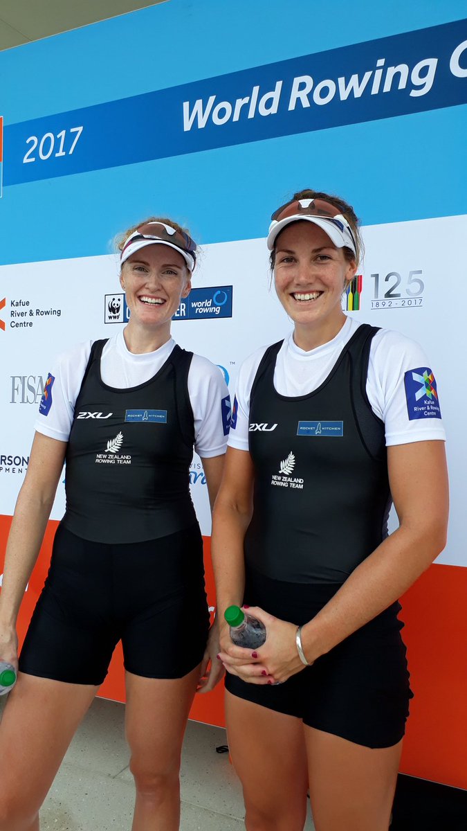 Look at those smiles... Our first <a href="/RowingNZ/">Rowing New Zealand</a>  World Championship gold medal winners!!! Made it look easy in the women's pair👍👍
