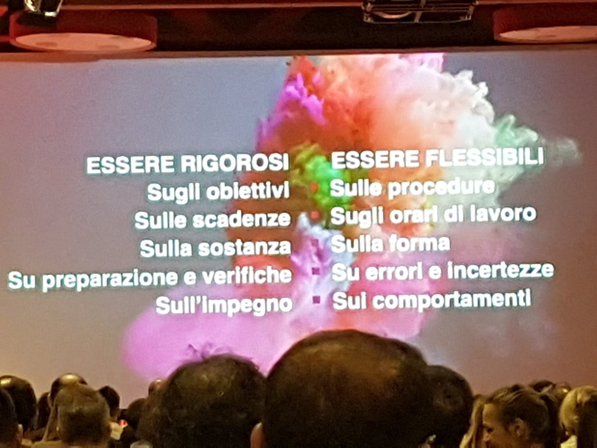 MarcoCalvelli's tweet photo. Le regole rigorose e flessibili per gestire i gruppi creativi di Annamaria Testa @NuovoeUtile #BMSummit #bms2017 #MusterFDR @FiordiRisorse https://t.co/jmIukryOLx