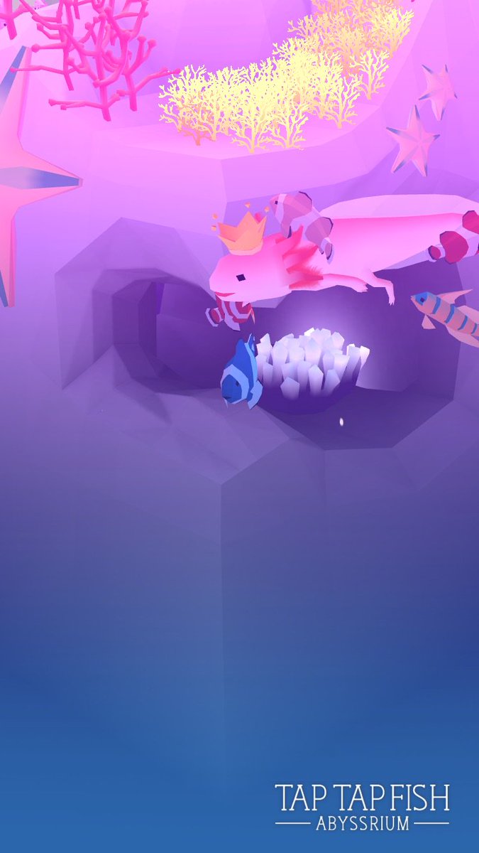 My Blue Clownfish:) 
#taptapfish
Download: onelink.to/jhe4sh