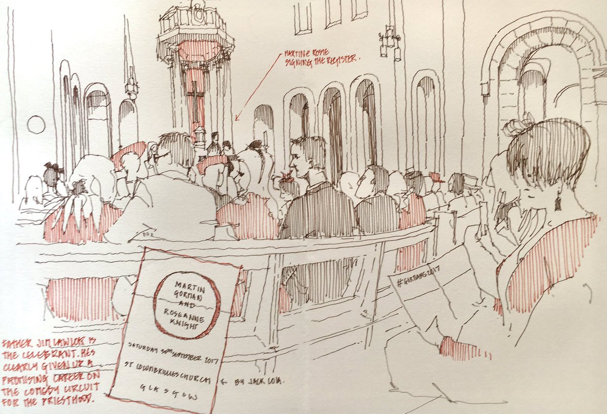 My sketch of the big event: #thegormans17. It's done!