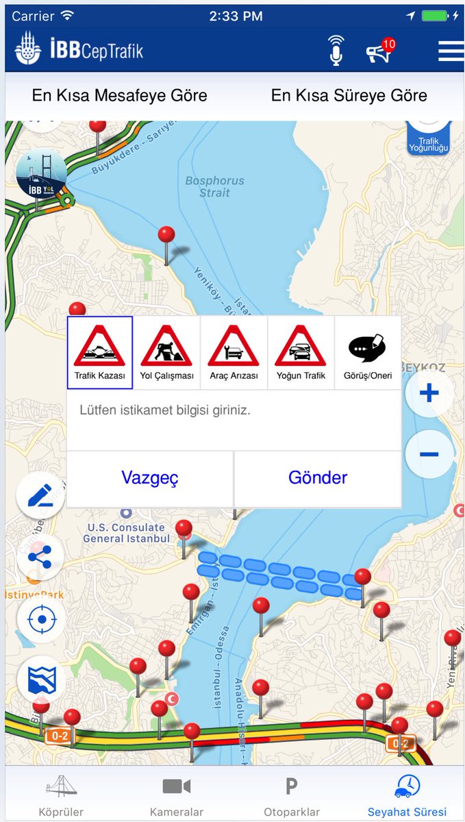 #İBB #Ceptrafik Yeni güncellemesi ile mobil marketlerde yerini aldı. En detaylı trafik yoğunluğu bilgisi ve bir çok yeni özelliği ile...