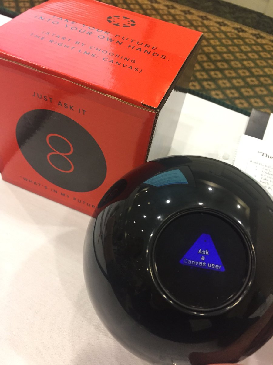 Love my magic 8 ball from @CanvasLMS #GACIS2017