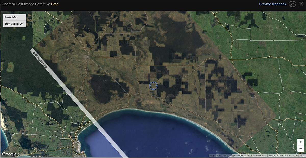 starstryder's tweet photo. Look what I found using #ImageDetective on @CosmoQuestX. This is the S. Coast of Australia. Who doesn’t love Oz? https://t.co/EIlfqbPV8W https://t.co/r7oEFq28yG