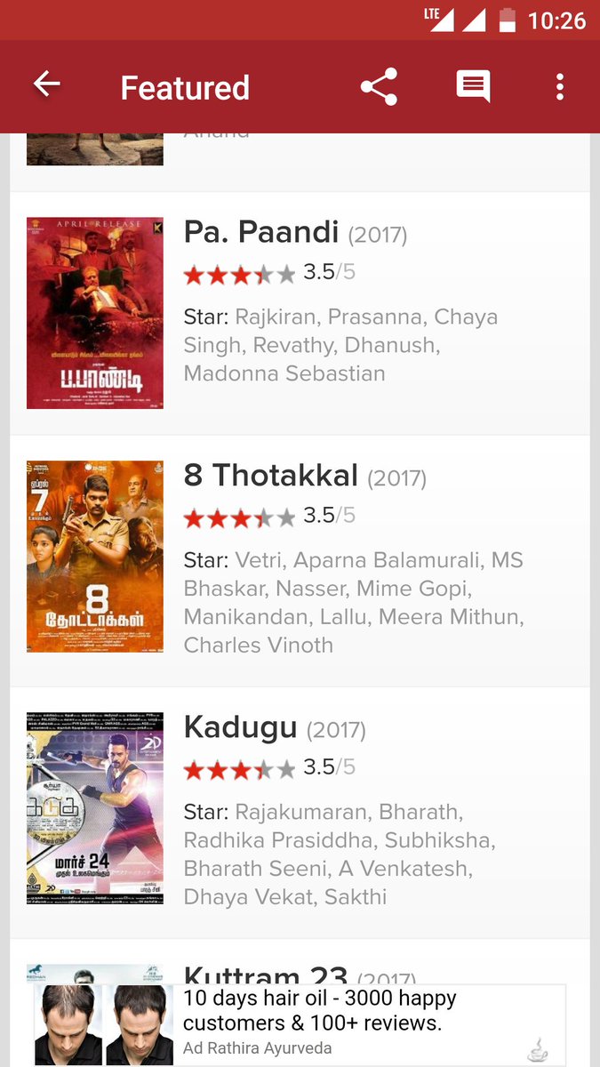 iamsrivats's tweet photo. #8Thottakkal in TOI's best films of 2017 till date. Congrats @sri_sriganesh89 ... U deserve it... https://t.co/zbv0jqQW0Y