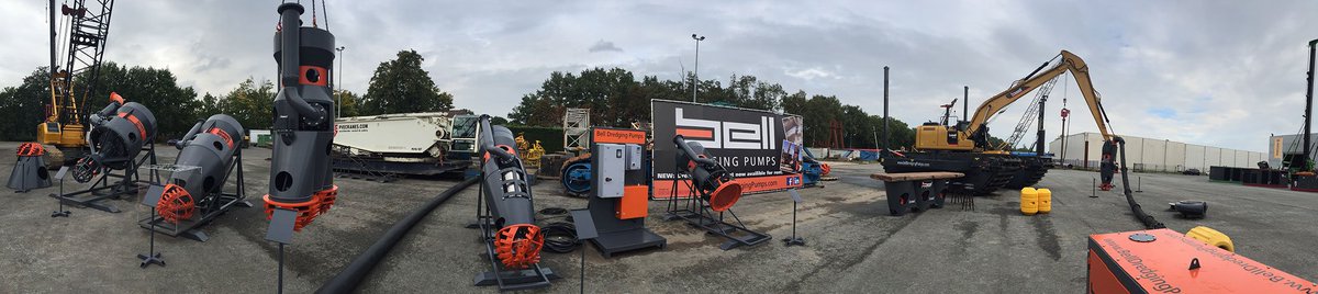 29th and 30th Drive-Dredge-Drill Open House at Woltman yard in Oosterhout. Proud Bell is joining with a wide range of Dredging Equipment!