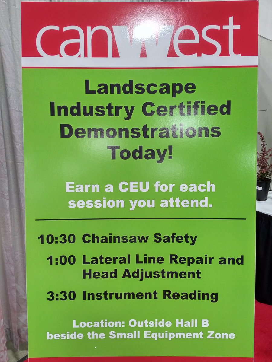 Come by @CanWestHortShow today and check out these free LIC Technician hands on test demos