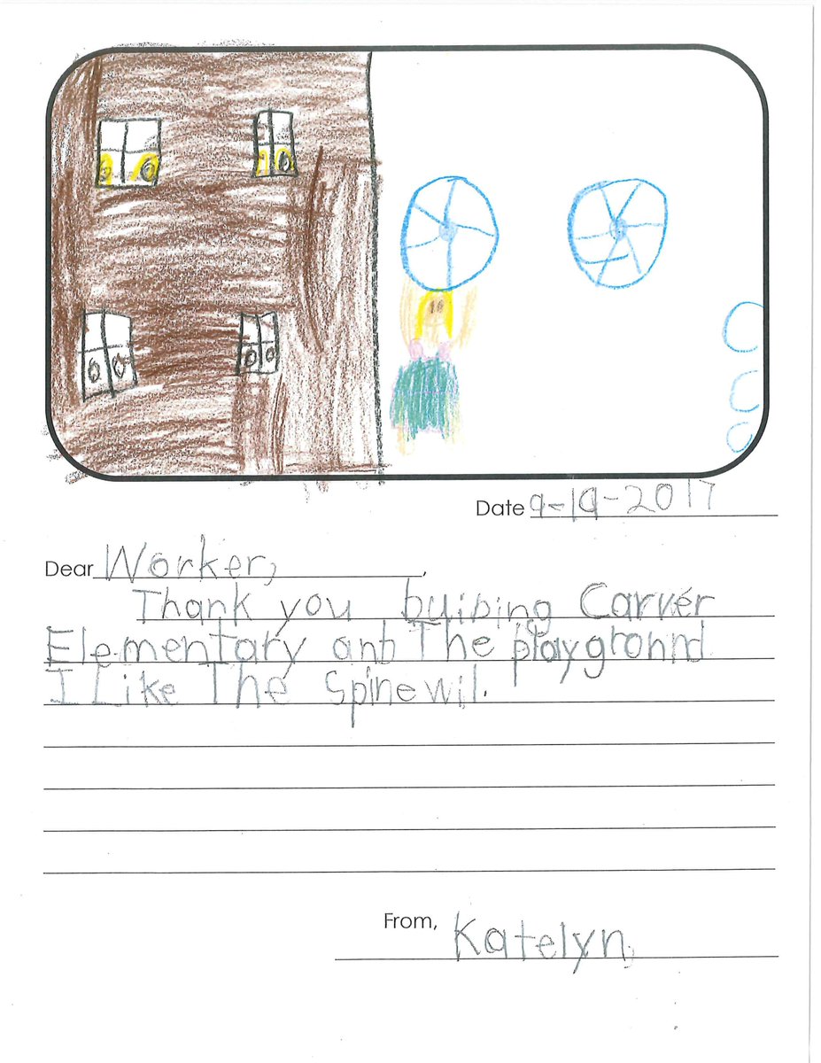 Students of <a href="/112CarverElem/">Carver Elementary</a> have #ECCSGratitude for their new school. See it yourself: Sat, 10-noon. eccs.mn/CVRopen