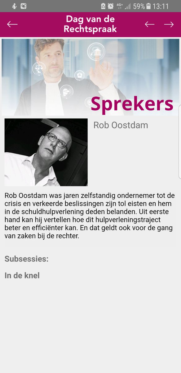 oostdam's tweet photo. Dankbaar voor alle positieve feedback op mijn 'talk' tijdens #DagvdRechtspraak. Schuldhulpverlening in #limburg moet anders. #dare2disrupt https://t.co/4N4OEGZOu4